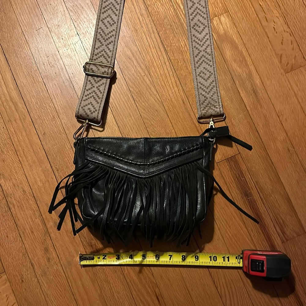 Leather fringe purse super cute!